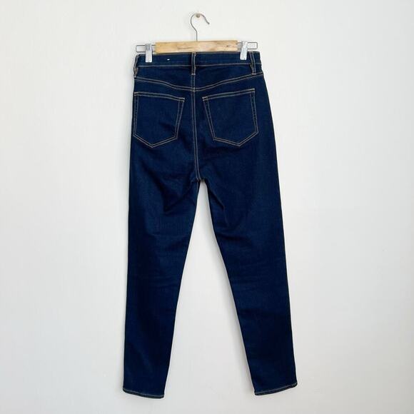 NEW Loft Denim Womens High Rise Skinny Jeans Pants in Rinse Dark Wash 27 / 4 - Picture 3 of 9